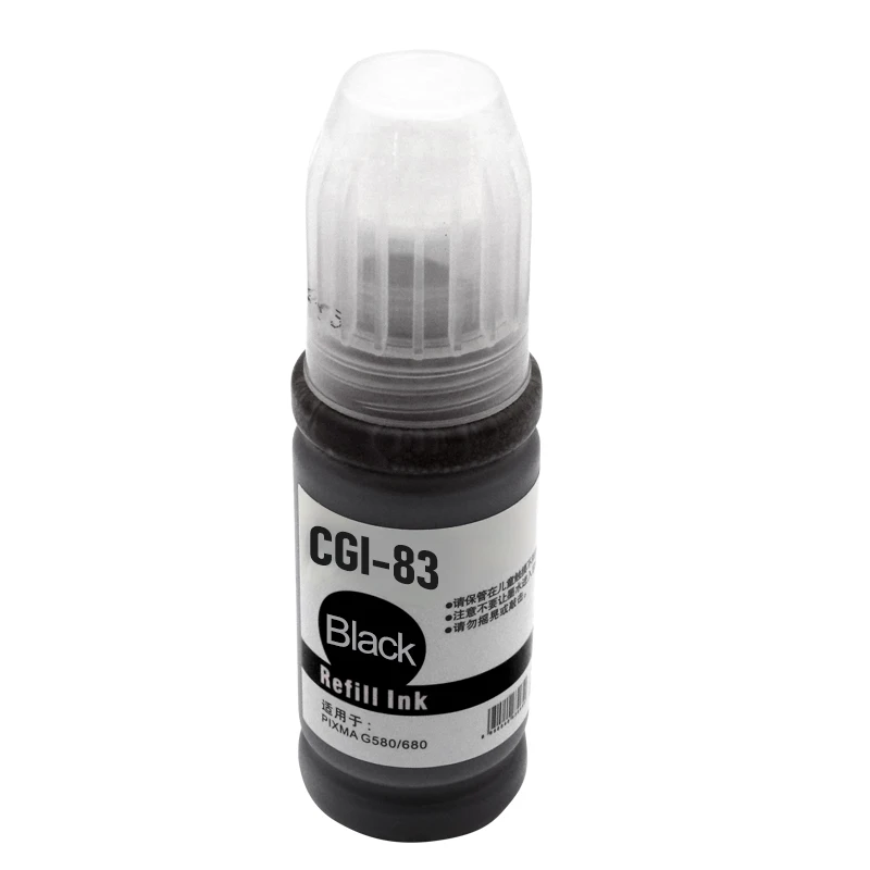 Imagem -04 - Recarga Tinta Corante para Impressora Compatível com Canon G580 G680 G650 G570 G670 G590 G595 G690 G695 Tinta Corante Gi83 43 33 23 13 70ml Peças