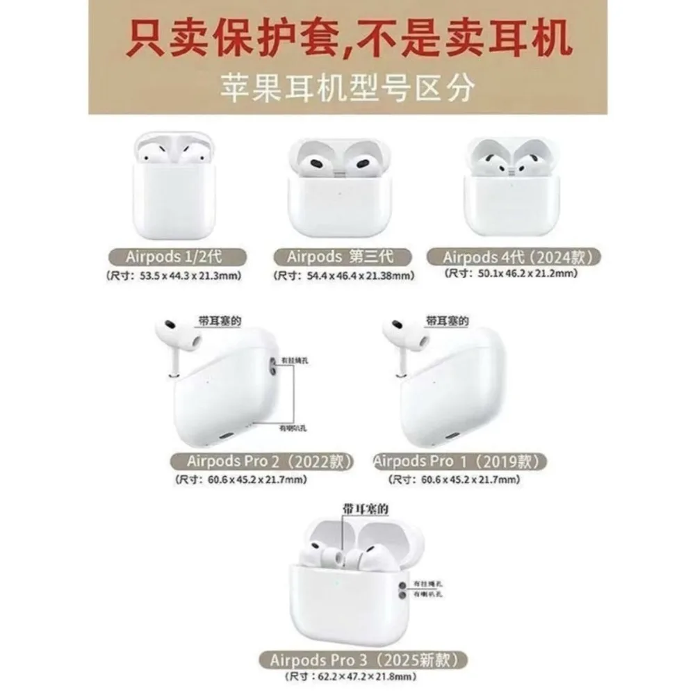 New for Apple AirPods Pro 3 2 Cartoon Cinnamoroll Earphone Protective Case for Apple AirPods 1 2 3 4 Pro Case with Pendant Cover - view 6