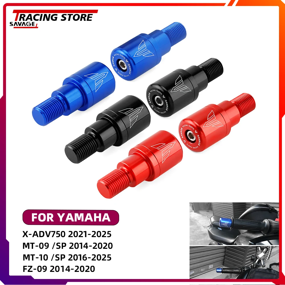 

Handle Bar End Hand Grip End Cap For Yamaha MT-07 MT09 MT10 MT125 FZ07 FZ09 FZ10 XSR700 XSR900 XJ6 XJR 1200 1300 TDM900 FZ6 FZ1