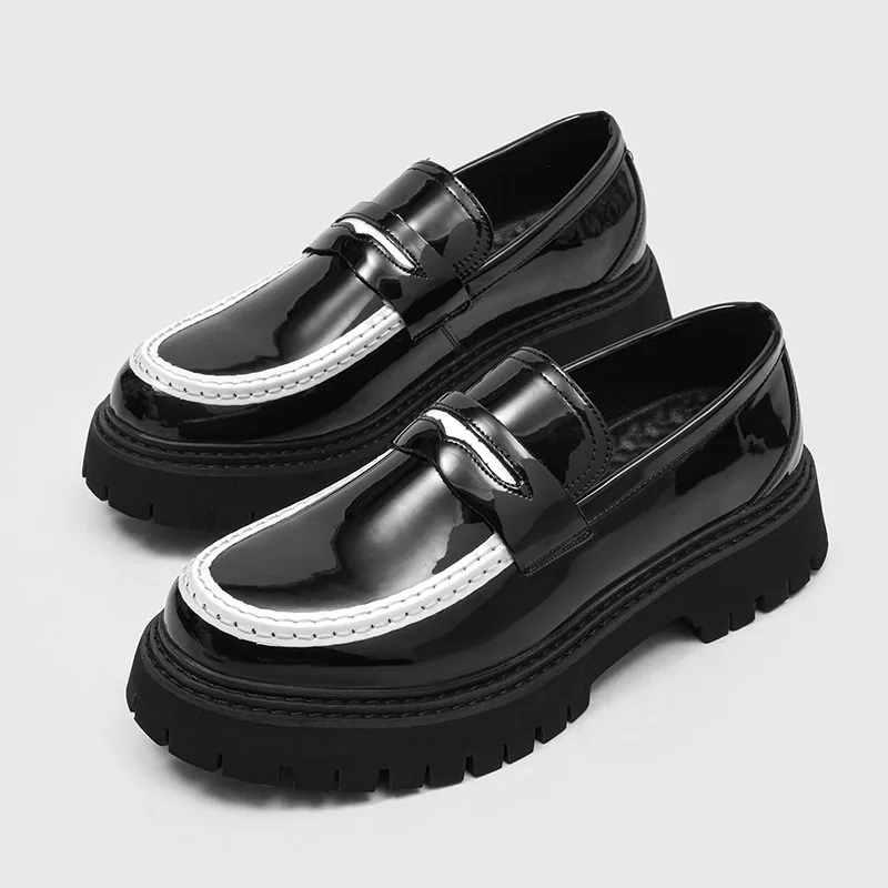 

Мужская обувь высокого качества, модные деловые модельные туфли для мужчин, блестящие свадебные туфли из лакированной кожи для жениха, высококачественная повседневная мужская обувь