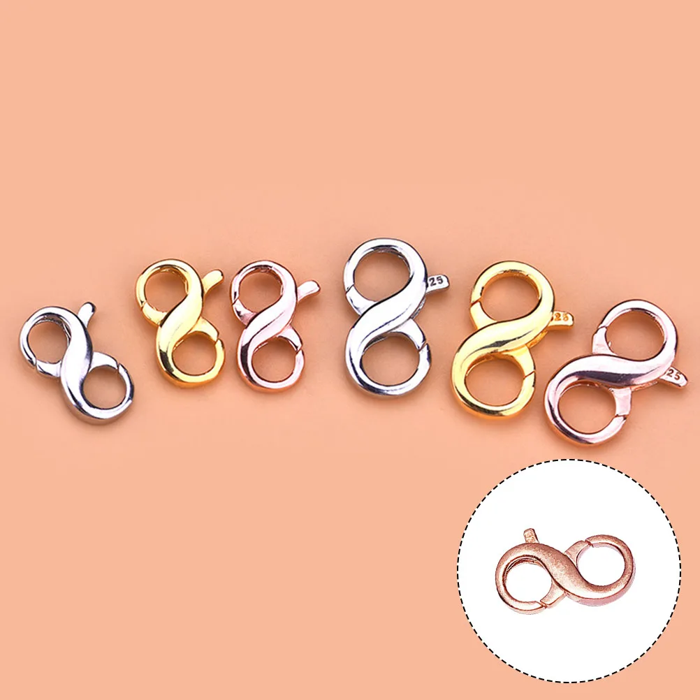 

Jewelry Necklace Clasp Shortener Double Opening Clasps Making Supply Claw Buckle