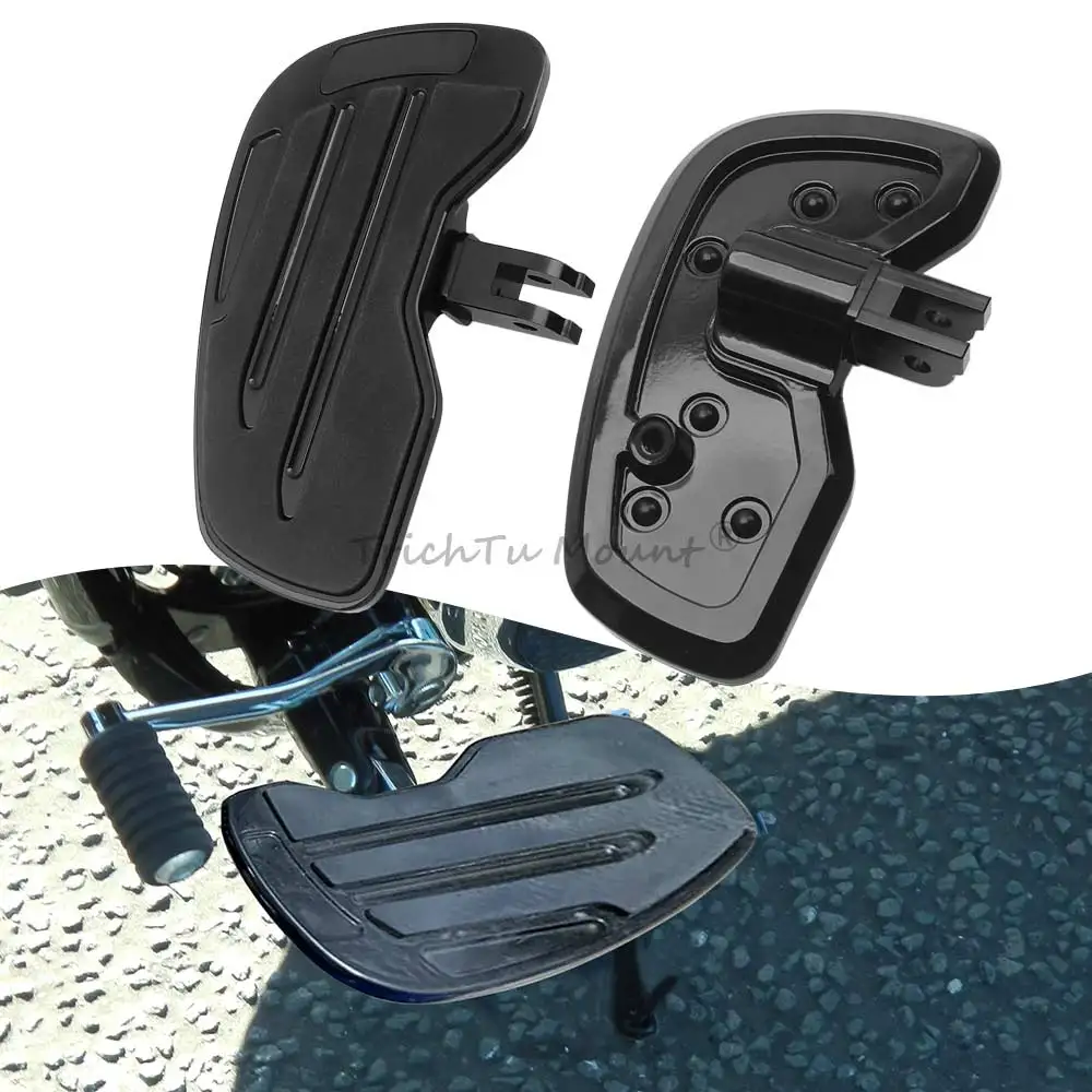 

1 Set Motorcycle Driver Footboard Black For Harley Davidson Softail 2018-up Breakout Fat Bob Low Rider Sport Glide Street Bob