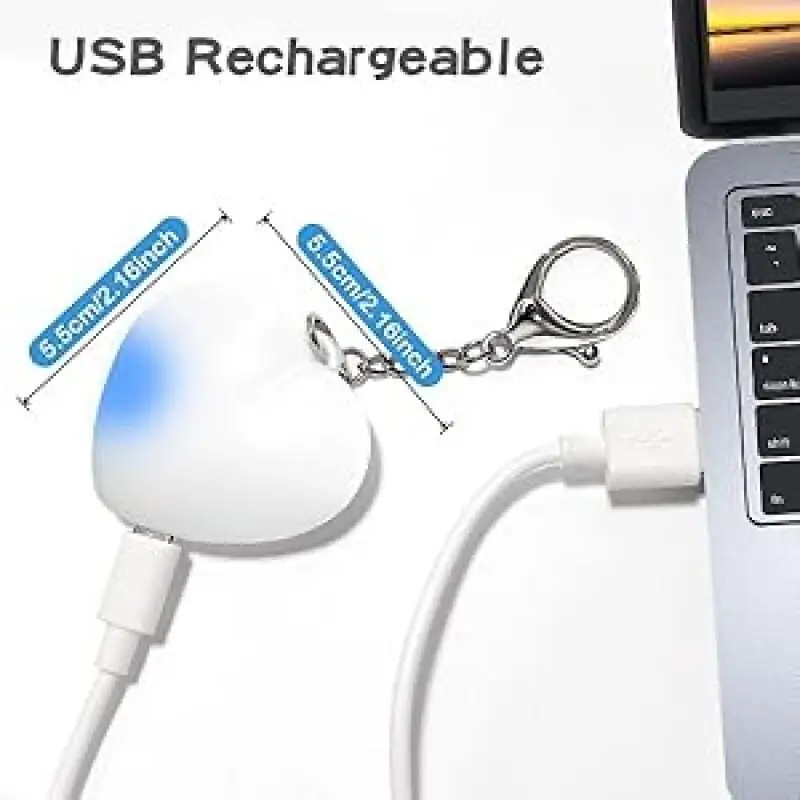 اللمس الحساسة ضوء مضيئة شحن عبر الحدود حقيبة المفاتيح الحب ليلة ضوء LED لطيف عيد ميلاد هدية عيد الميلاد #6