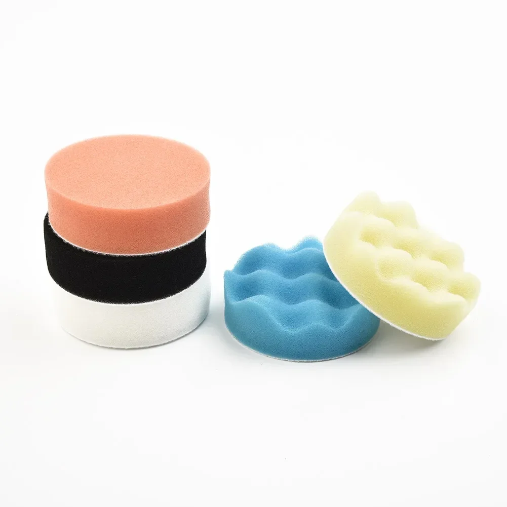 Tampone per lucidatura da 50 pezzi tamponi per lucidatura in spugna da 3 pollici/75mm dischi lucidatrice per auto rimozione della polvere graffi strumento per la pulizia della ceretta