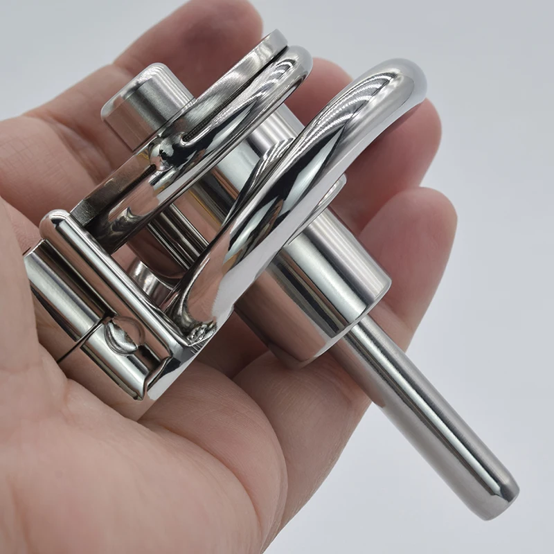 FRRK Flat Pancake Chastity Cage Urethral Metal Penis Rings Stainless Steel BDSM Sex Toys Intimate Products for Adults 18