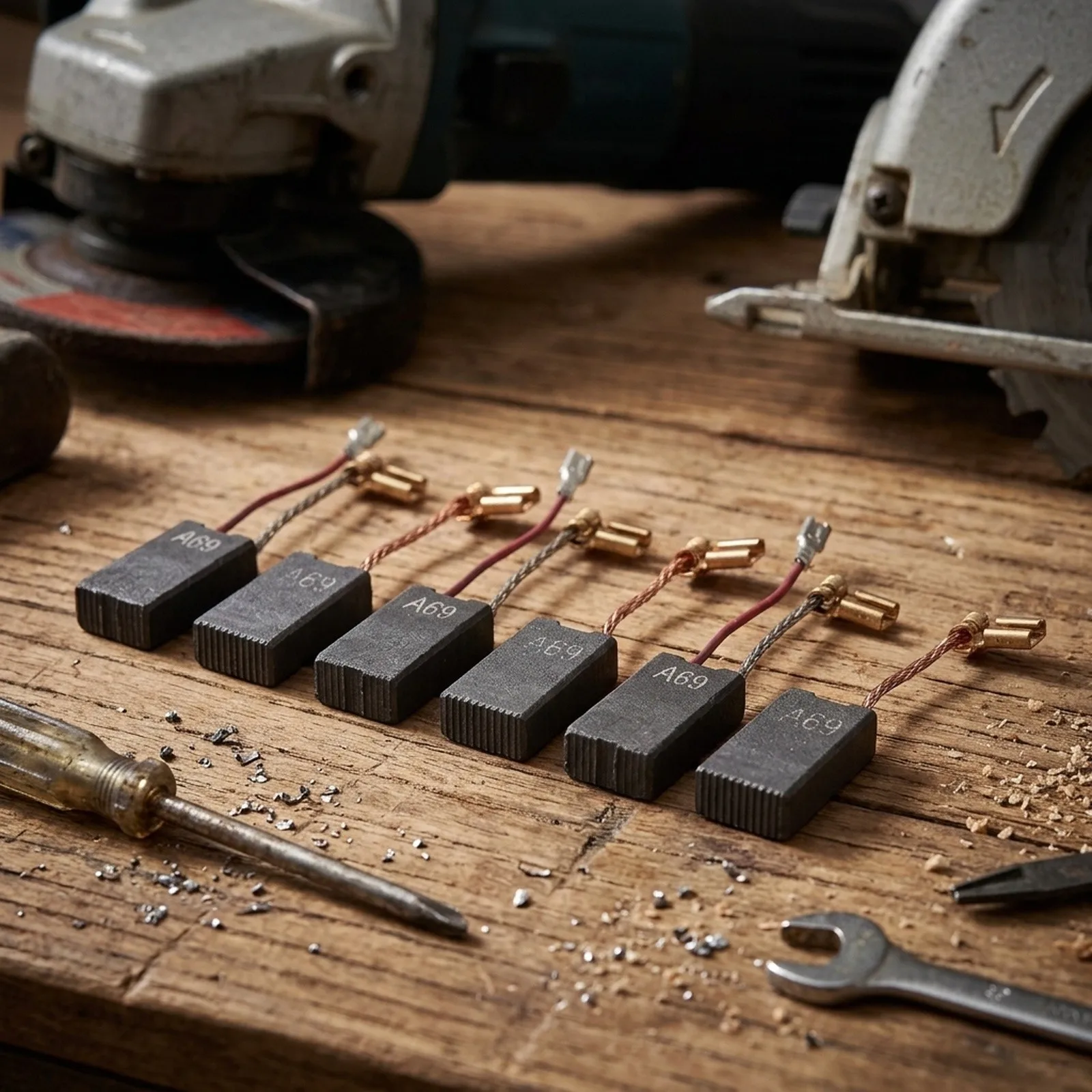 Sustainable Solution Six Replacement Carbon Brushes (No 1617014135) Designed to Fit Select Rotary Hammers Like the For GBH540DE