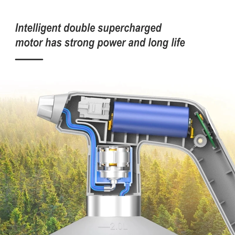 

Электрический распылитель для растений 2,5 л, автоматический опрыскиватель-туманообразователь, USB-электрический дезинфицирующий распылитель, ручной опрыскиватель