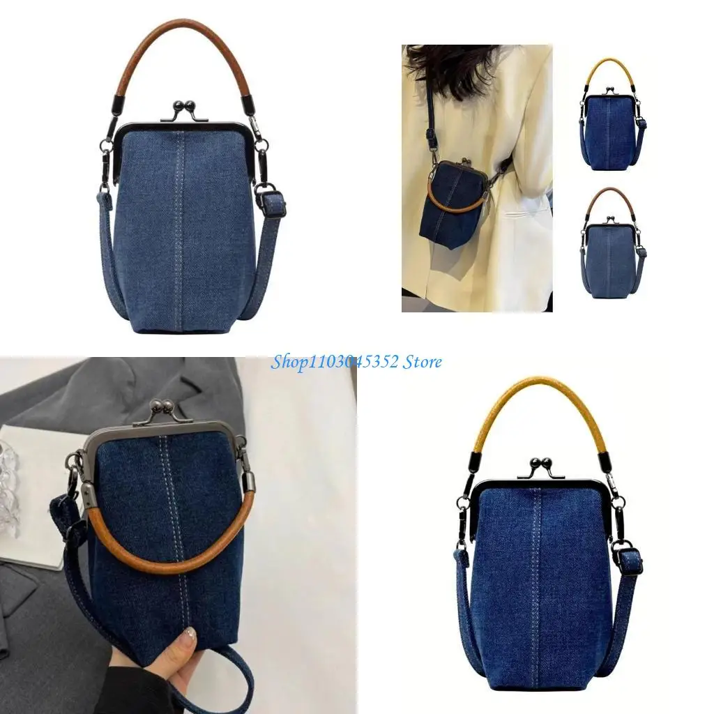

Women Shoulder Bag Retro Bag Denims Purse Fashion Crossbody Bag Everyday Bag for Daily Commuting