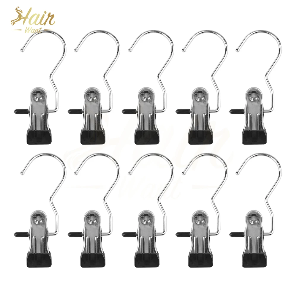 

Hair Want 10 Pack Heavy Duty Clothes Pins, Boot Hangers for Closet, Laundry Hook Hanging Clips Clamps for Closet Organizer Pants