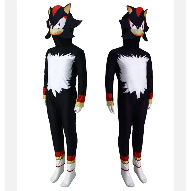 Lyou 2025 disfraces niños colas nudillos sombra erizo monos Anime Sonic Cosplay Halloween fiesta de cumpleaños Bodysui ★ ★ ★   kk.