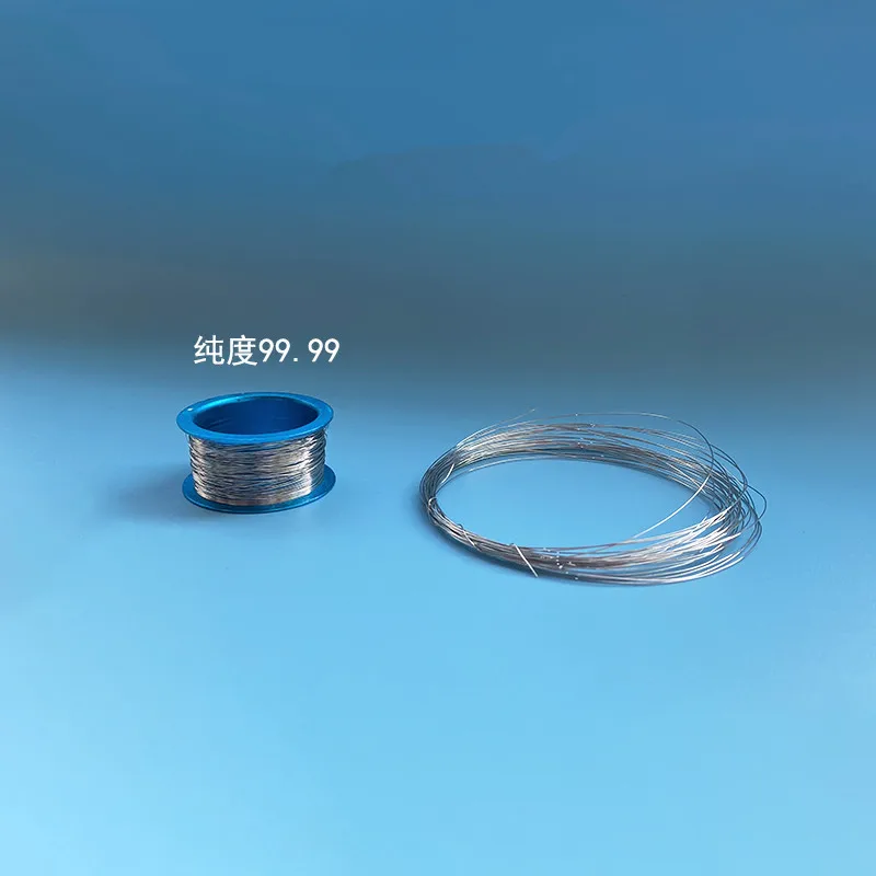 Pure platinum wire, electrophoresis cell electrode, anode platinum wire, flame reaction platinum wire. Purity 99.99%.