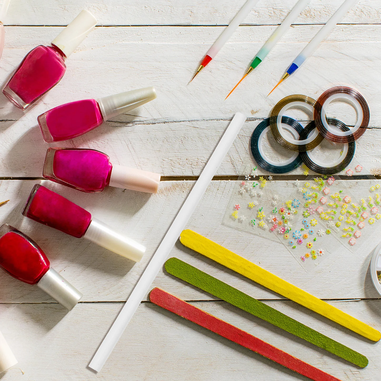 30 pezzi set di penne per nail art strumento per manicure fai da te penna professionale per pittura punteggiata regalo portatile per ragazze strumento per nail art bianco