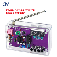 DIY FM Radio Electronic Kit 87-108MHz Adjustable Frequency Digital Display Soldering Project Practice Solder RDA5807S