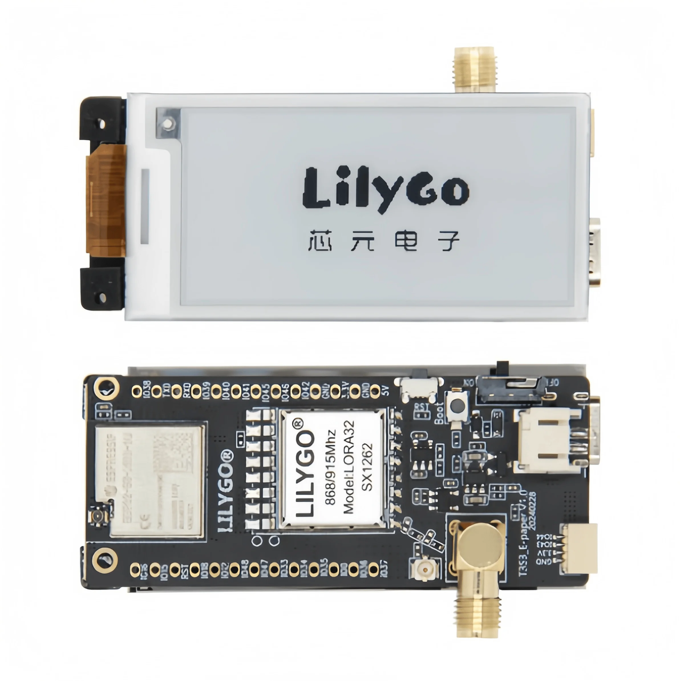 

ЛИЛИГО ® Плата-модуль для разработки T3S3 E-Paper ESP32-S3 LoRa с 2,13-дюймовым E-Ink дисплеем
