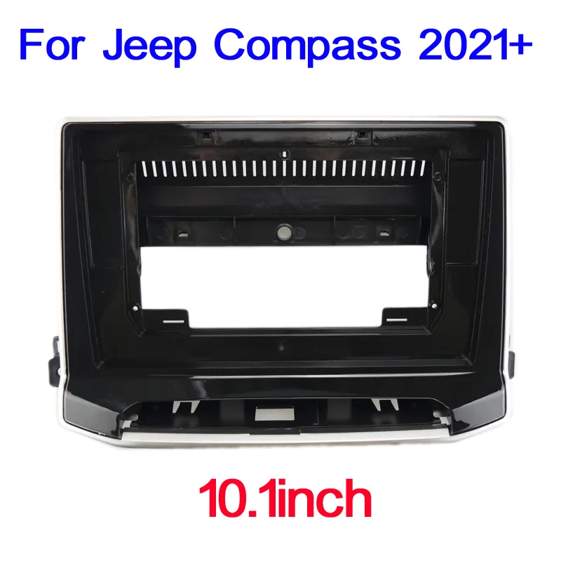 10.1 inch Car Radio Frame For Jeep Compass 2021 2022 2023 Android Radio Dashboard Kit Face Plate Fascia Frame