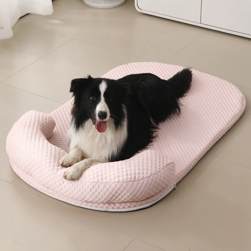 Removeable Dog Cat Ice Cooling Mat Self Cooling Fabric Pet Summer Sleeping Bed Washable Cooling Sofa For Dogs Cats