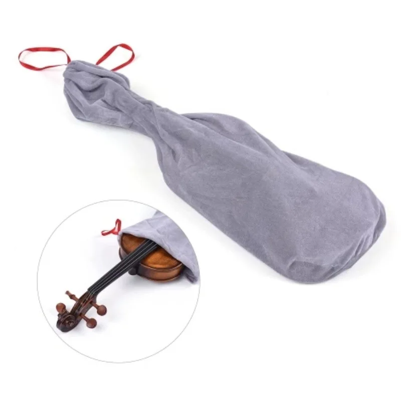 Violin Cover Storage Bag Violin Dust Cover for 4/4-3/4 1/2-1/4 1/8 Violin Bag Pouch Protective for Violin Case Black