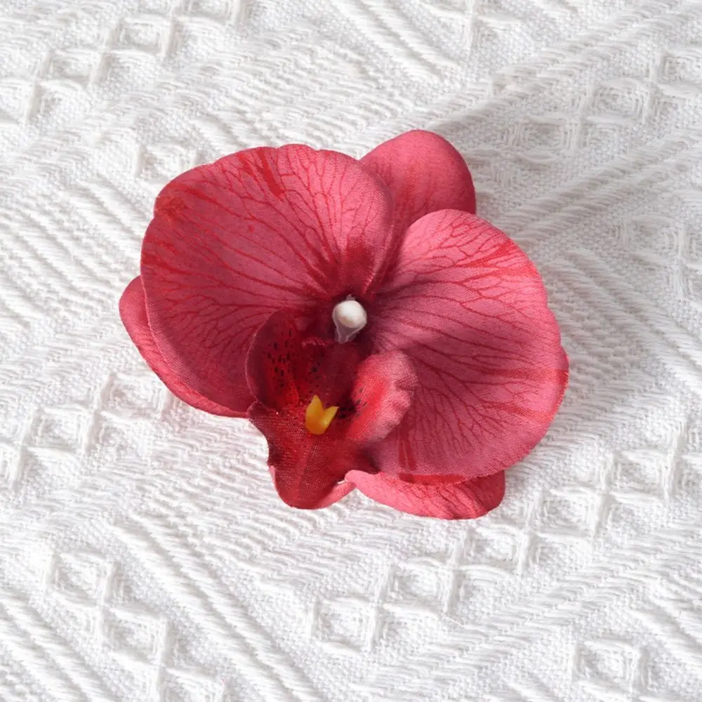Cute DIY Jewelry Making Craft Simulated Flower Handmade Accessories Hairpin Butterfly Orchid Flower Decoration Headdress Gift
