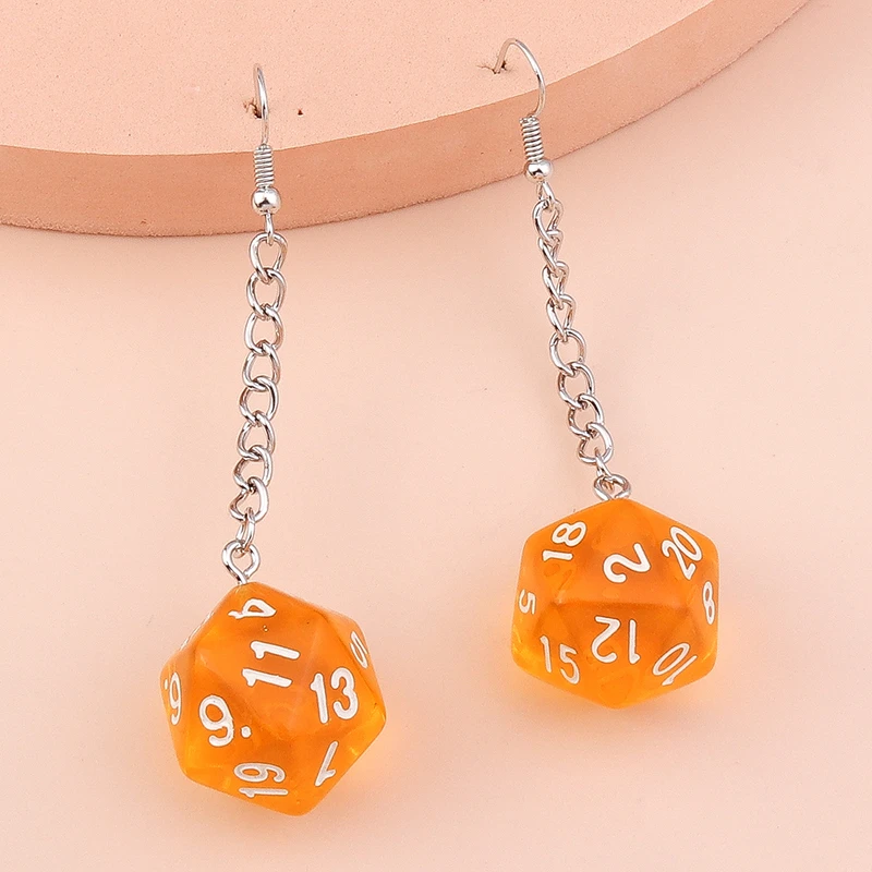 Lustige Acryl-Zahlenwürfel-Tropfenohrringe für Frauen, lange baumelnde Ohrringe, Ohrbügel, Mädchen, Party, Urlaub, Schmuck, Geschenke – Detail 11