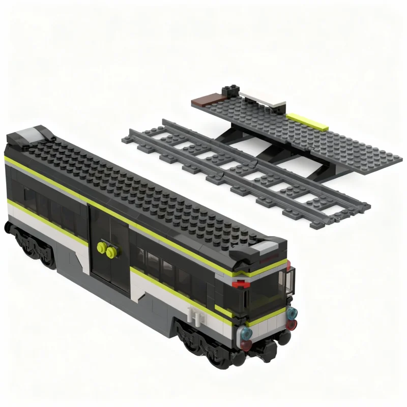259pcs MOC 60337 Alt Build Cab Coach Conversion Model Building Blocks Home Decor Desk Display Shelf Accent Room Gift For Adults