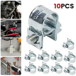 10x Fuel Line Jubilee Hose Clips Clamp Diesel Petrol Pipe Coolant Radiator Carbon Steel Galvanized Hose Clamp