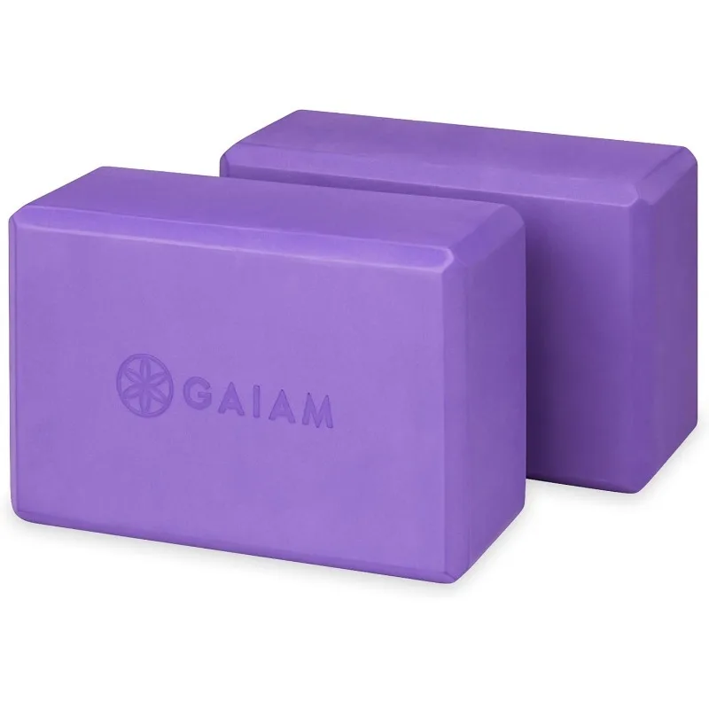 

Gaiam Yoga Block - Supportive Latex-Free Eva Foam - Soft Non-Slip Surface with Beveled Edges for Yoga, Pilates, Meditation - Yog
