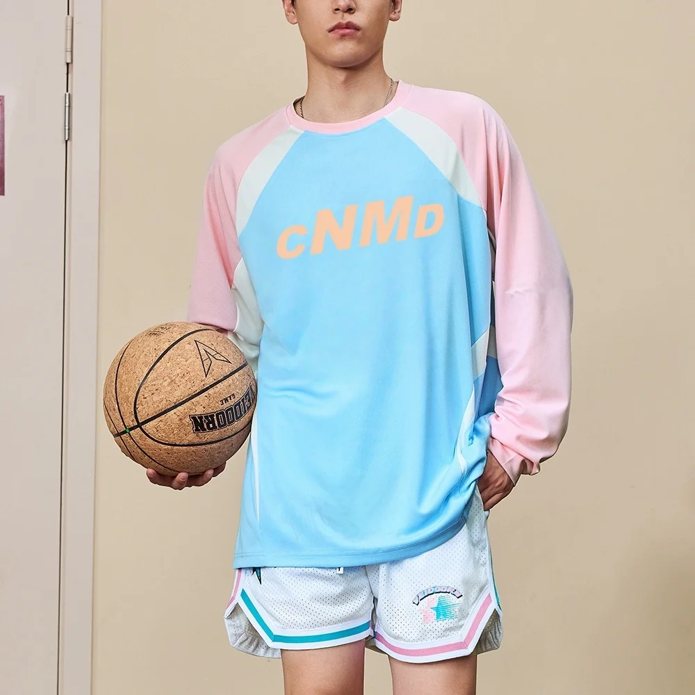 

Спортивные топы с мячом и модными и повседневными спортивными длинными рукавами, дышащая и быстросохнущая конструкция, подходящая для занятий спортом