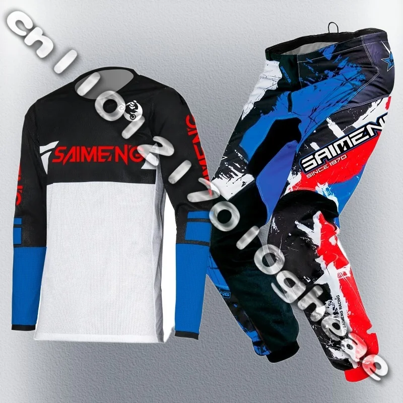

Комплект снаряжения для мотокросса для взрослых Off-road Cross MX MTB Enduro Мужские комплекты Женские мотоциклетные комбинированные брюки Зеленый Синий Красный Желтый Черный Джерси