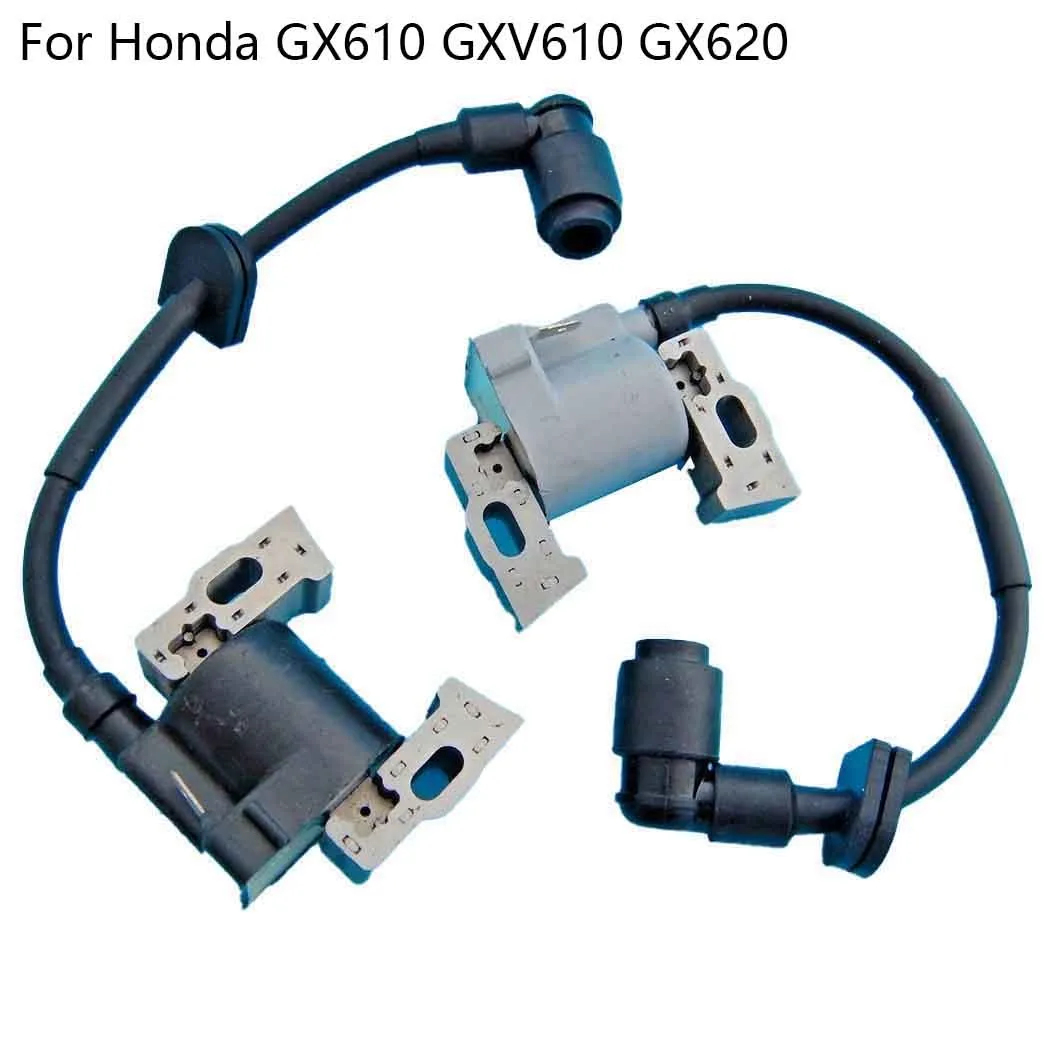 2 Pcs Replacement Ignition Coil Left Right For Honda GX610 GXV610 GX620 GXV620 GX670 GXV670 30500-ZJ1-841 & 30500-ZJ1-845 Engine