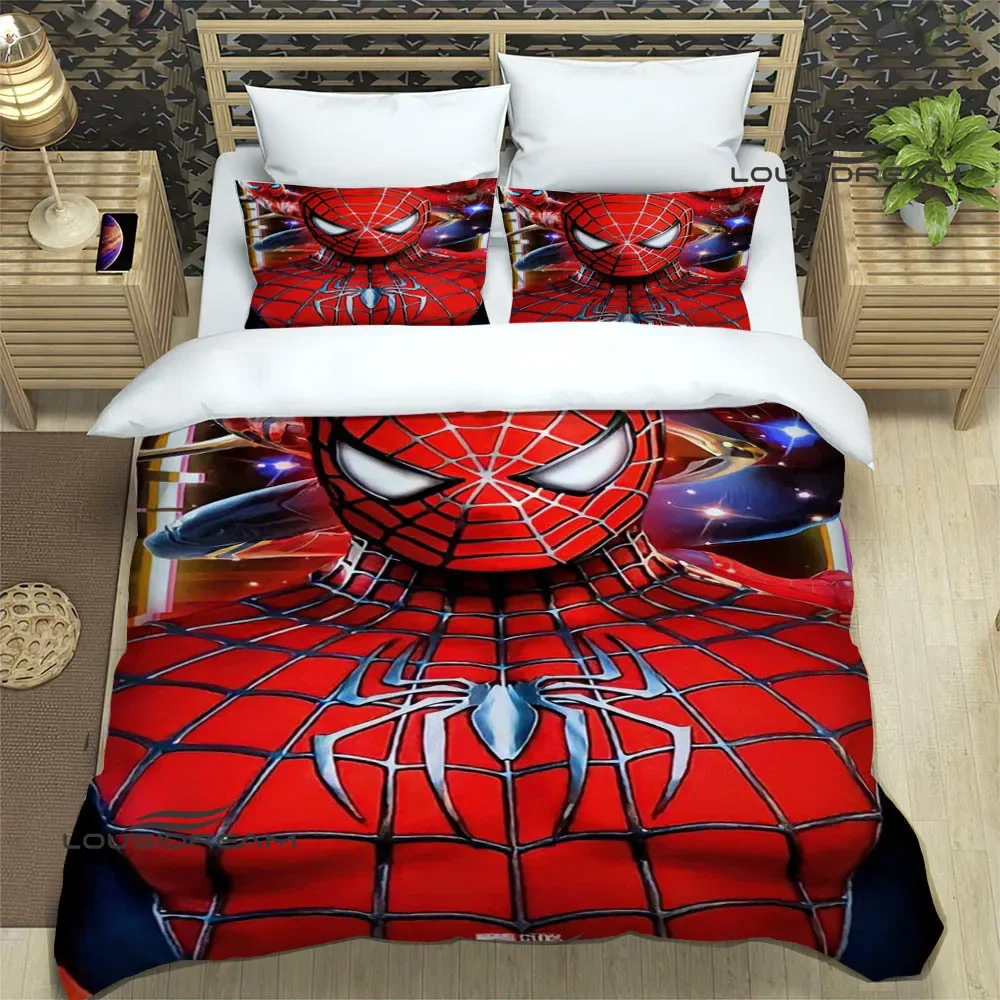 Cartoon S-Spider-Mans Bedding Sets exquisite bed supplies set duvet cover bed comforter set bedding set luxury birthday gift