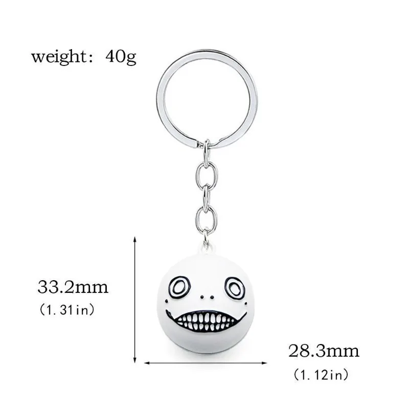 Popular Game NieR Automata YoRHa Keychains No. 2 Type B Beastlord Sword Oddity Emil Metal Charm KeyChain Cosplay Gifts view 6