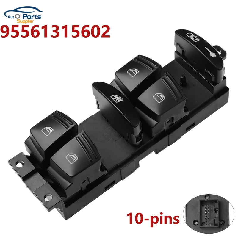 95561315602 Power Window Mirror Switch For Porsche Cayenne 9PA 2003-2010 95561315601 955 613 156 02 7L5959857A car accessories