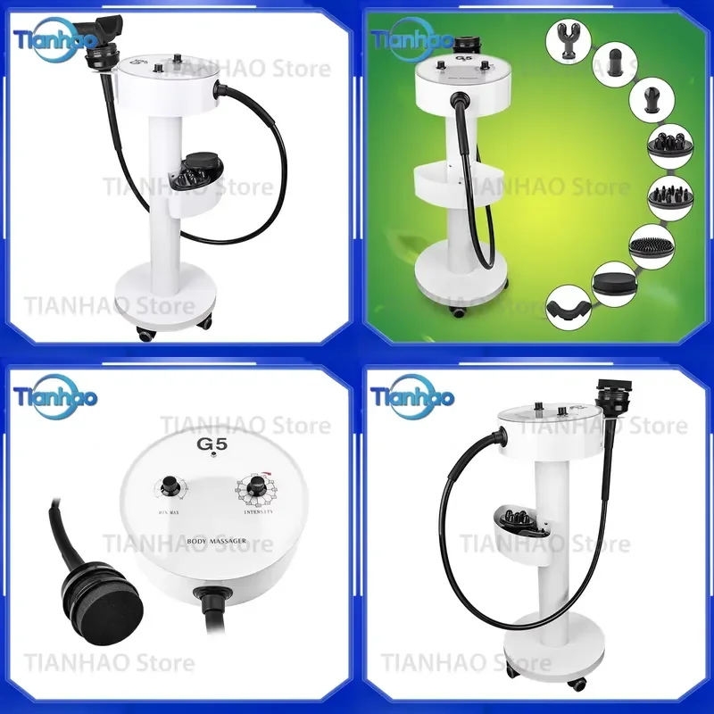 8 Heads G5 Vibrating Body Slimming Machine for High Frequency Waist Fat and Cellulite Removal Vibration Beauty Salon Device