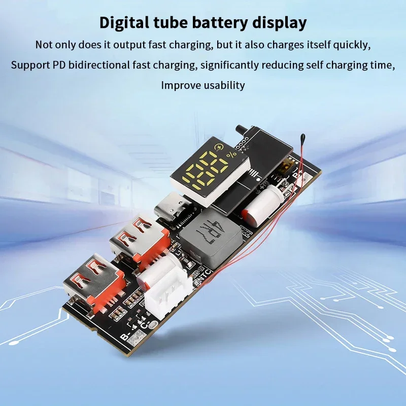 

65/100W Power Bank 2-way Super Fast Charging For VC Flash Charging Mobile Power Module Board DIY Motherboard 3/4/5S