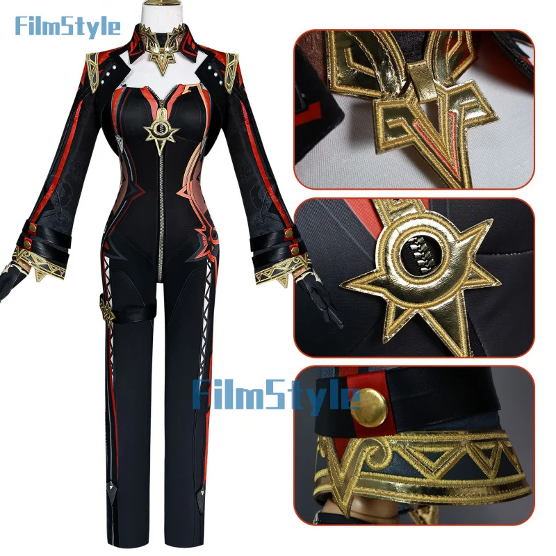 Traje de juego Genshin Impact mamuika Pyro Archon para mujer, monos magníficos, uniforme de Cosplay, traje de fiesta de Halloween