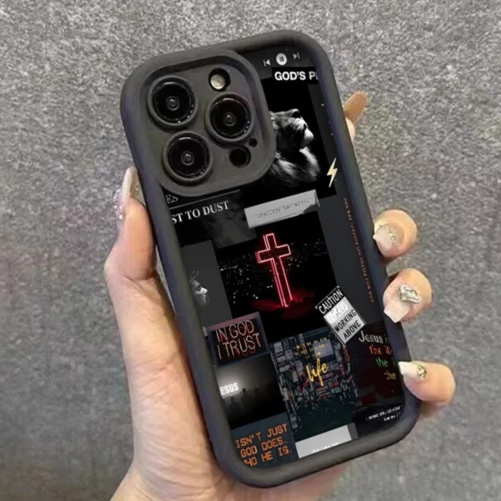 Casing Ponsel Pola Gaya Budaya Jalanan untuk IPhone 17 Air 17 16 15 14 Plus 13 12 11 Pro Max 8 7 Plus Penutup Tahan Benturan Coque Keras