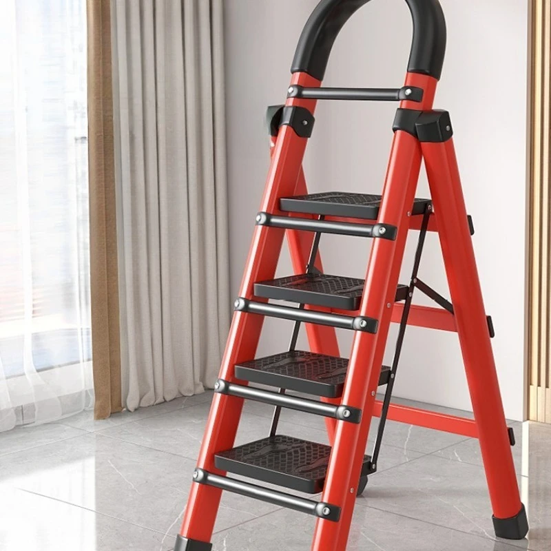 Ladder Household folding ladder Indoor herringbone engineering ladder  small stair fork Retractable thickened escalator stool