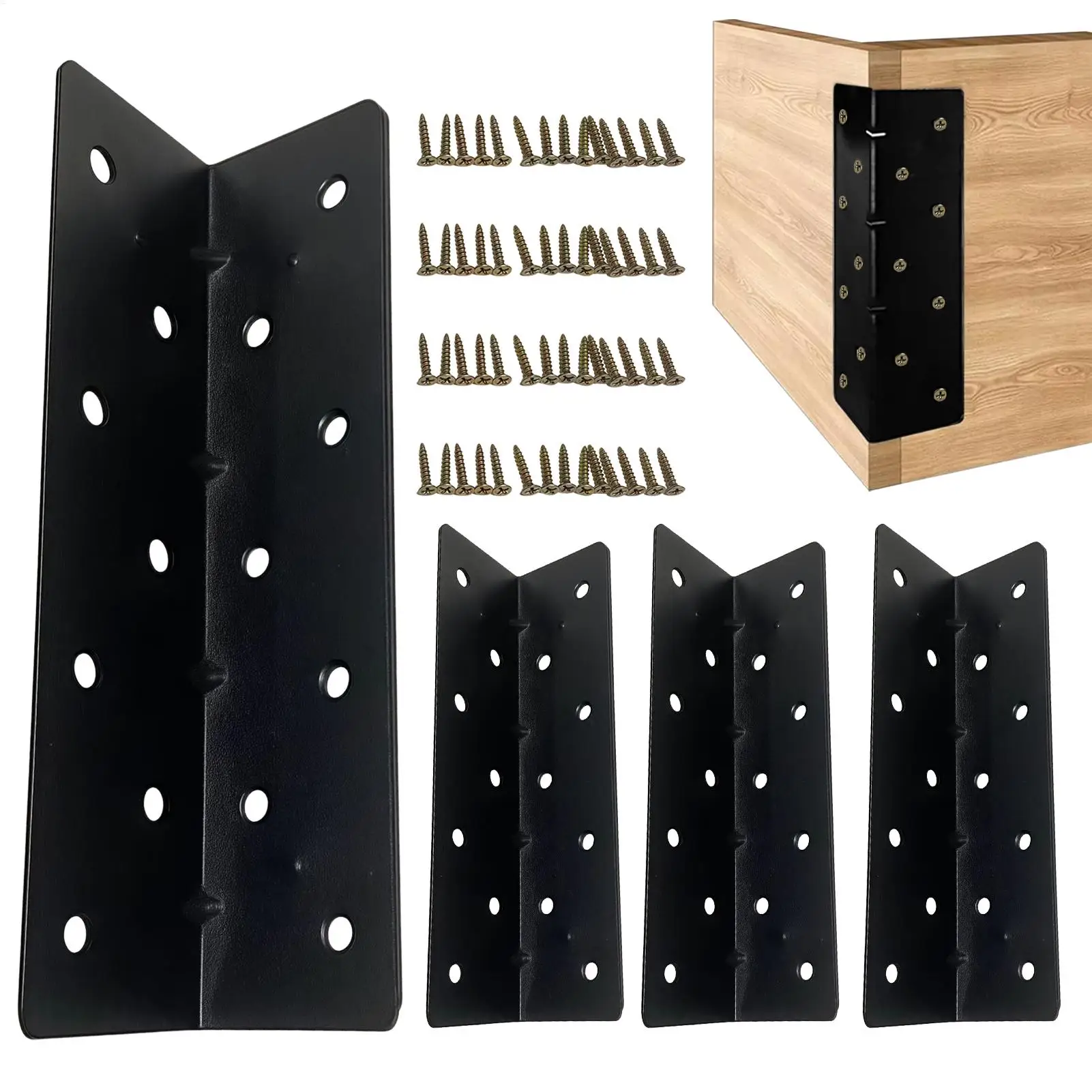 

Угловой кронштейн для садовой кровати 160x41 мм, соединительный кронштейн для коробки цветов, металлический угловой кронштейн для приподнятой цветочной кровати с винтами