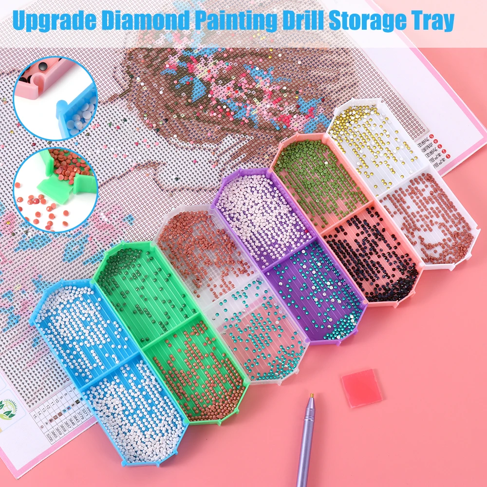 Cross Stitch Embroidery Accessories Diamond Painting Tray Beading Plates Diamond Painting Drill Plate Diamond Storage Tray