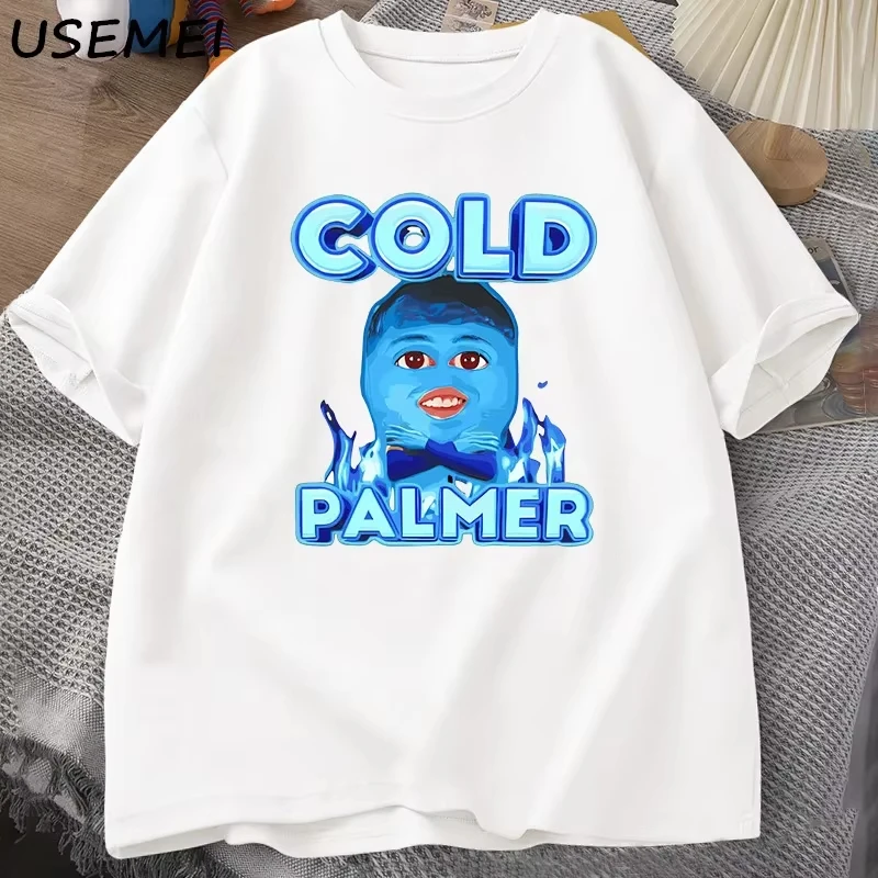 Fashion Leisure Cold Palmer Funny Meme T-Shirt for Men Women Cotton Short Sleeve Football Soccer Round Neck Summer TopsTops