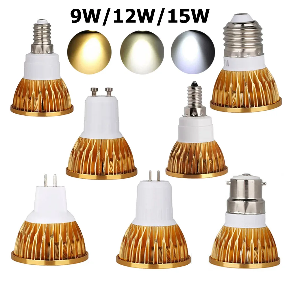 

9W 12W 15W LED COB Downlight Spotlights Decoration Lighting Ceiling Saving 3000K Bulbs Decor Bulb 220V Lamp Room Home for E27