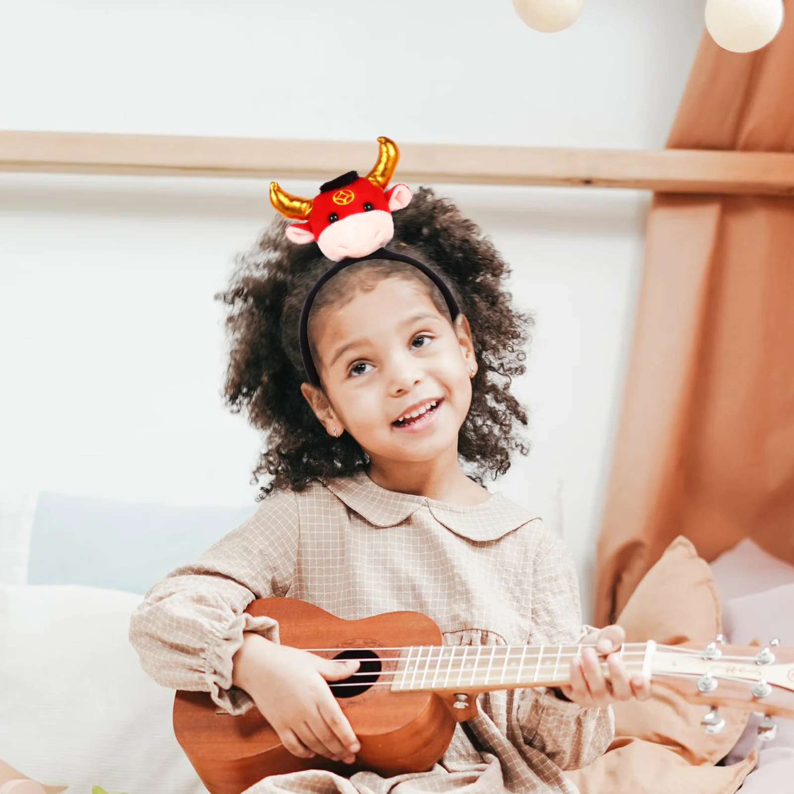 

1 pc Cow Headband 3D Animal Design Creative Hairband For Adults Party Photo Accessory Ox Headdress Party Supplies Hair Band