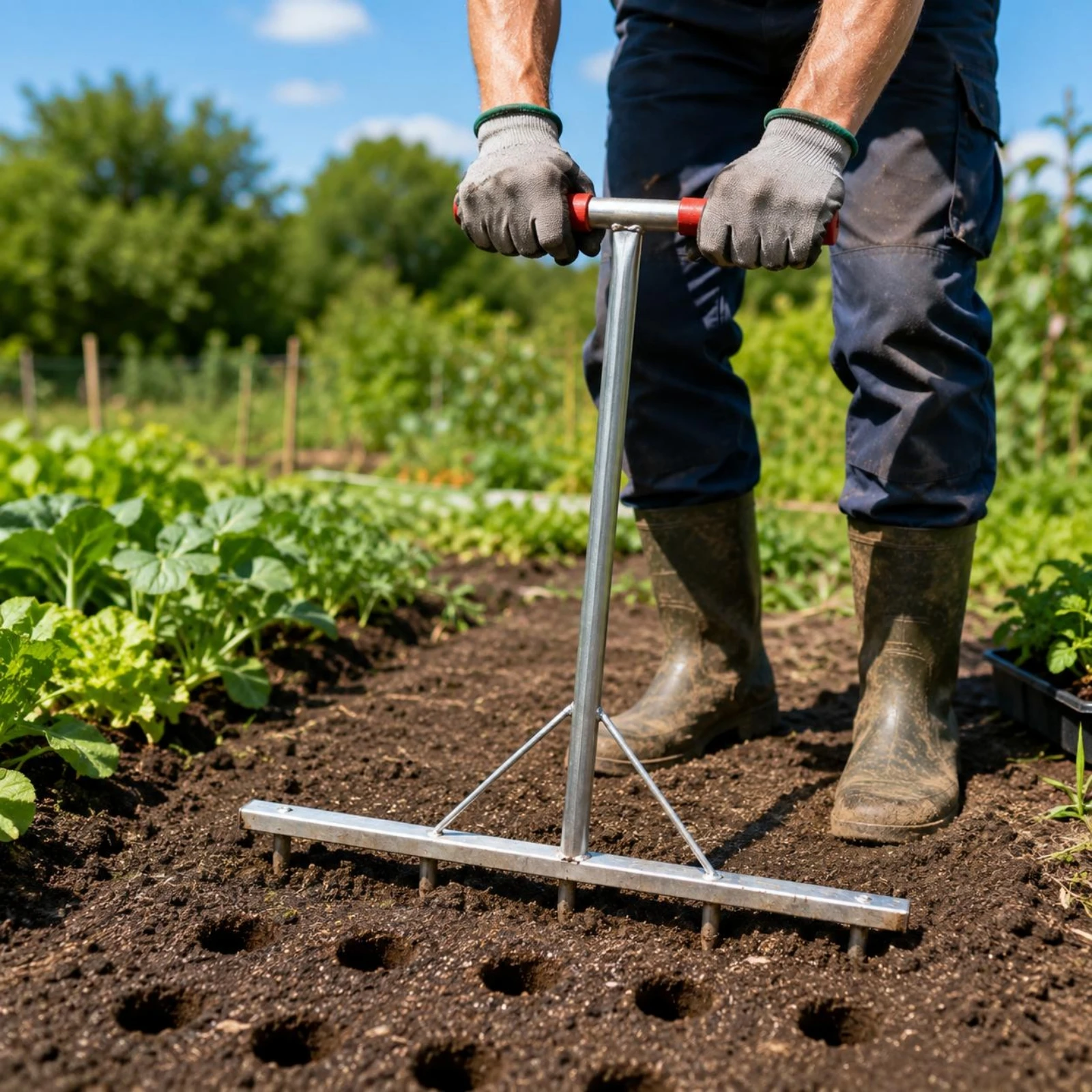 Wide Tine Bar Broad Fork Five  - Gardening Tools Sharp review and price