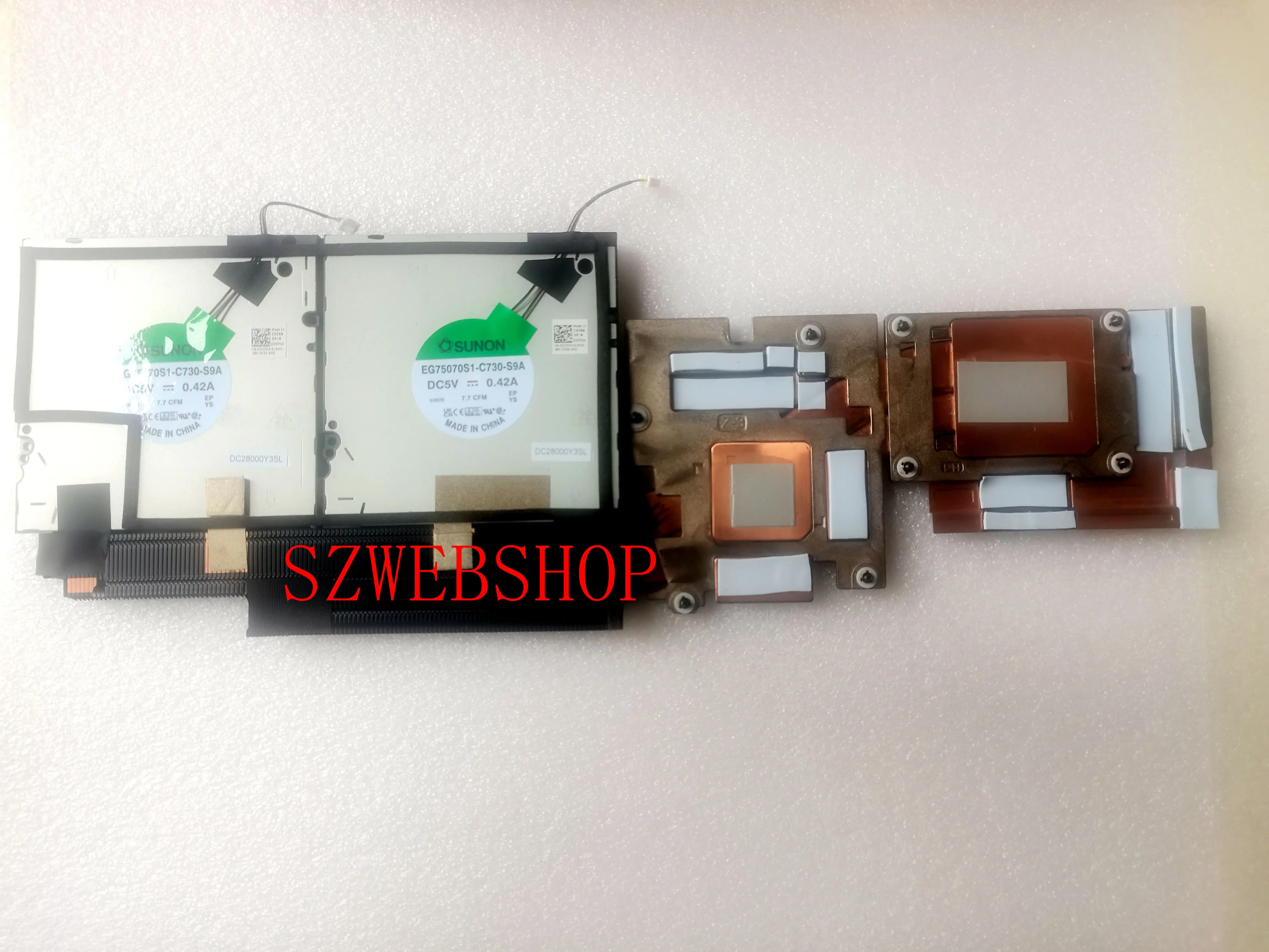 

New Laptop For Dell Precision 7670 7680 MG75090V1-C310-S9A M7670 A5500 CPU Cooling Fan Heatsink 0HFYY9