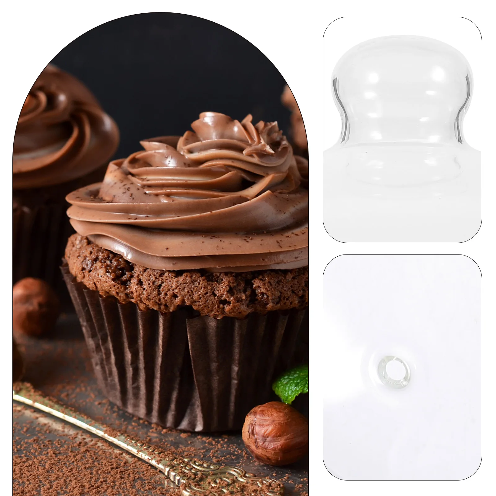 

Splatter Splash-proof Fresh-preserving Cover Food Covers Microwave Glass for Cake