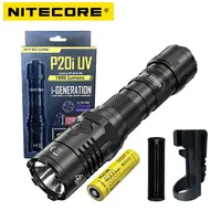 NITECORE P20i UV Tactical LED Flashlight 1800Lumens LED USB-C Rechargeable Dual Light Source Torch with Battery for Self Defense