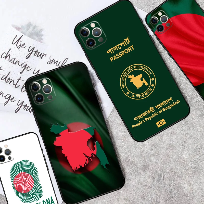 Etui z flagą bangladeszu na iPhone 14 15 Plus 11 12 13 Pro Max 7 8 X XR XS Max SE 2020 12 13 Mini tylna obudowa