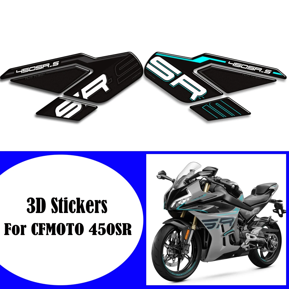 Motorfiets Voor CFMOTO 450SR S450 SR 450SRS 2023 2024 2025 Tank Pad Side Grips Gas Stookolie Knie Protector 3D stickers Decals
