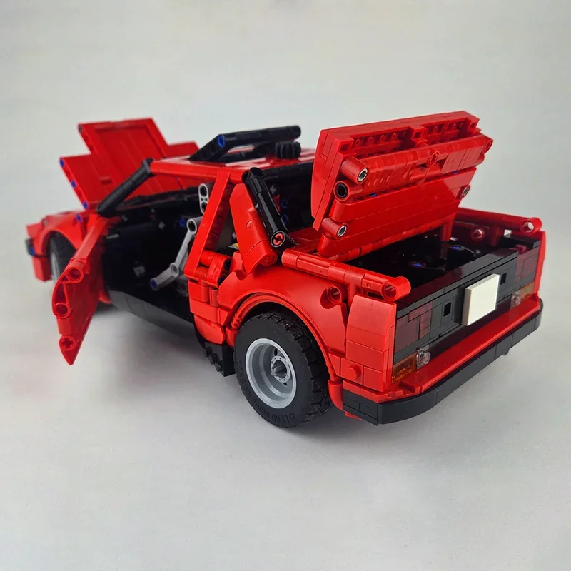 Moc Building Blocks Super red sedan sports car racing MR2 Technology Modular Bricks Model Gifts Christma Toys DIY Sets Assembly！