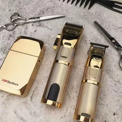 Professional Machine Electric Clipper Salon Accessories Golden Kit Hair Cutting Tools Cordless Trimmer Barber Clipper For Men